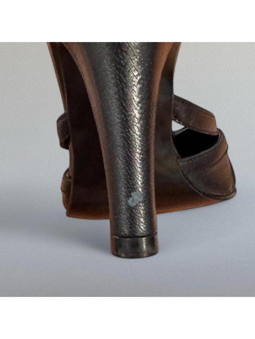 Fornarina black round-toe heels. Size 36. - Picture 7 of 7